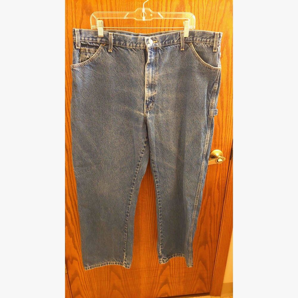 Dickies Carpenter Jeans Mens 42x30 Blue Denim Workwear Relaxed Y2K 2012